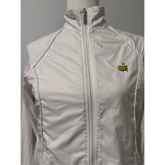 Masters Magnolia lane tech reversible white gray windbreaker jacket S - Picture 2 of 12